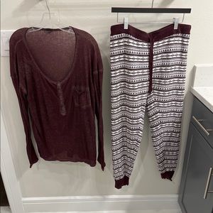 Womens free press top and matching bottoms from Nordstrom / BARELY WORN